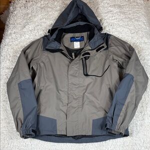 Iceburg Men's Shell Jacket, Gray, Size Small